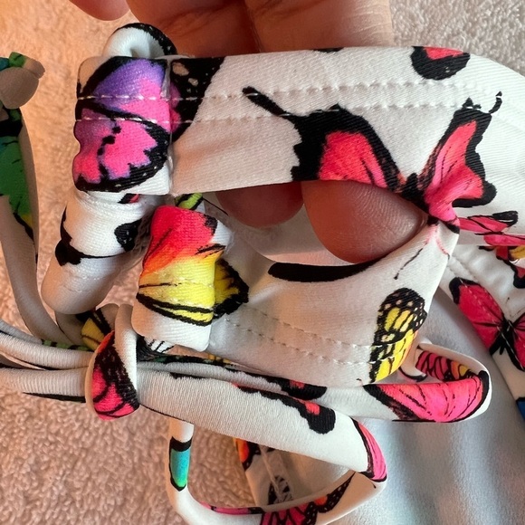 SALT + COVE Butterfly Juniors' Hipster Tie with cutout Bikini Bottoms NEW L /XL - Picture 4 of 15